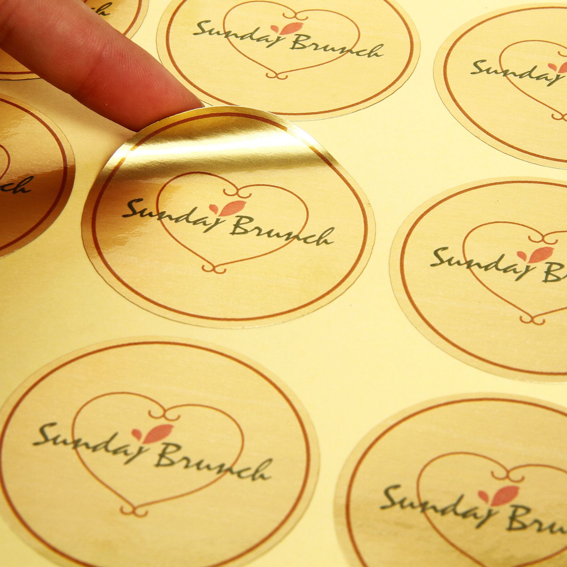 光金pvc不干胶标签贴纸定做透明pvc牛皮纸二维码不干胶贴纸广告