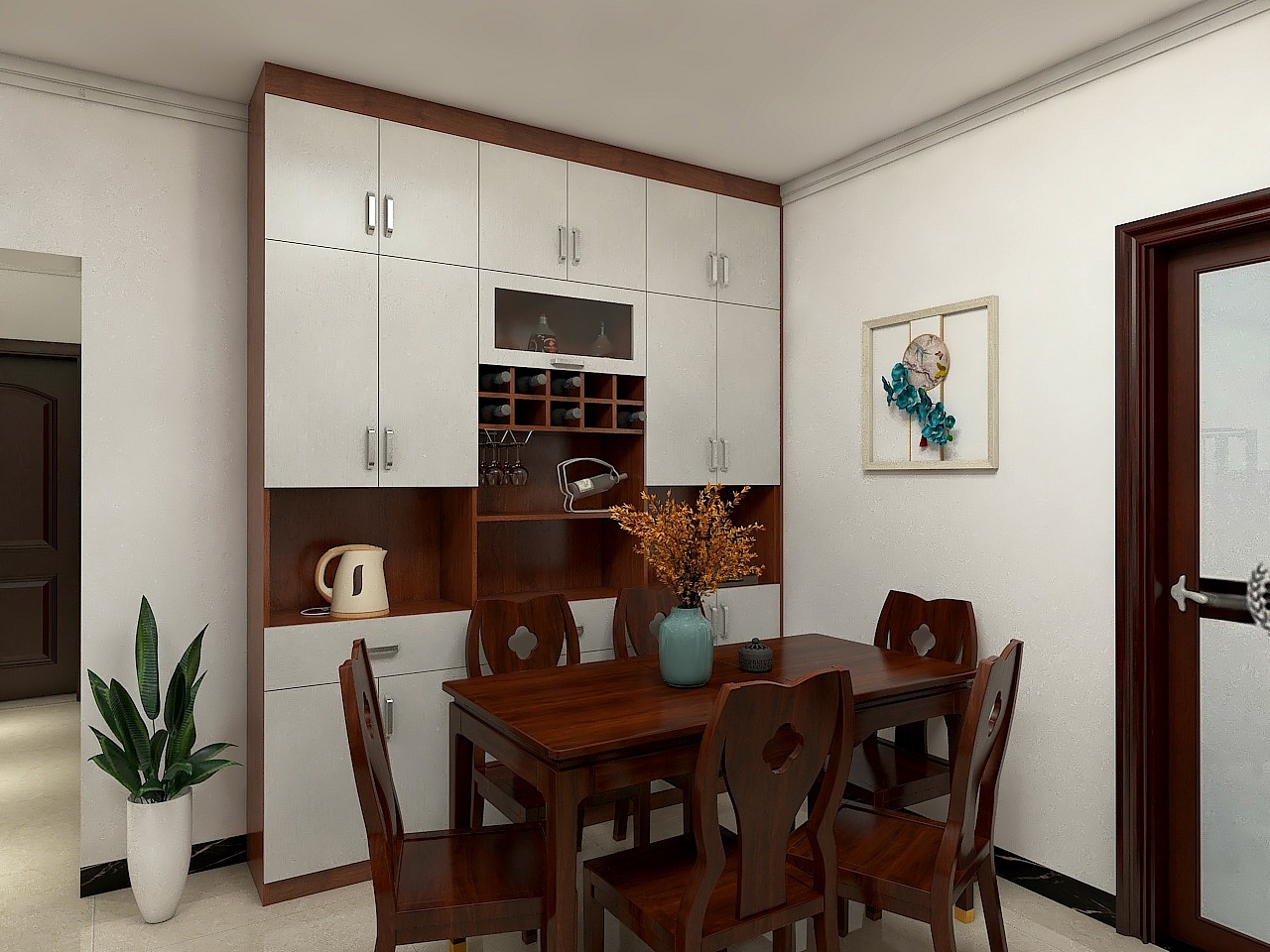 【家居】 - 定制餐边柜,空间不浪费,看着也很美!