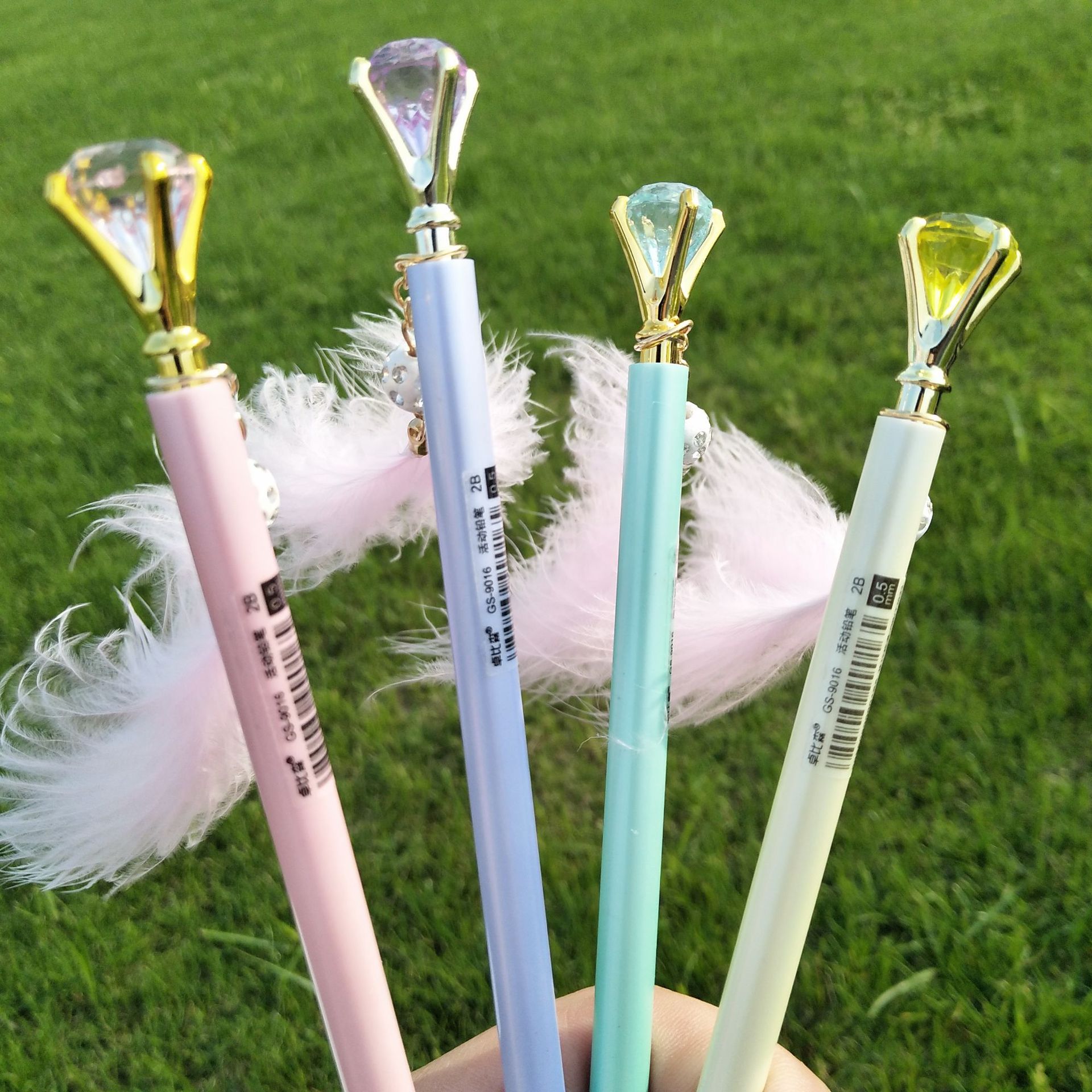 5m创意文具铅笔可爱唯美羽毛挂件自动铅笔小仙女系列铅笔