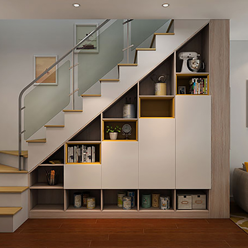厂家直销中式欧式小户型楼梯储物柜 简约时尚楼梯柜 楼梯底储物柜