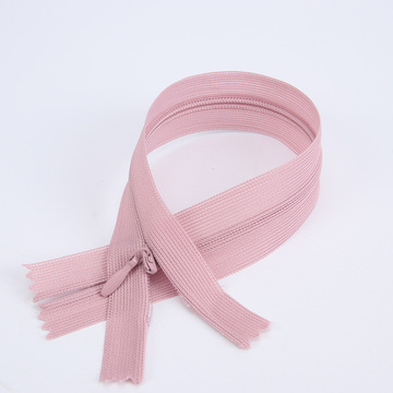 批发 3号隐形拉链网边尼龙闭尾 隐藏式拉链抱枕被子西裤边侧拉链