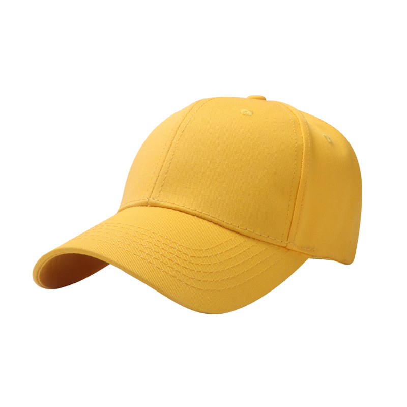 Solid Color Advertising Cap Printing Hat Peaked Cap Outdoor Baseball Cap Logo Processing Embroidery Light Board Sun Protection Sun Hat