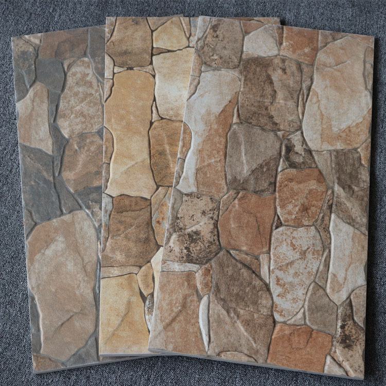 佛山陶瓷仿古砖文化石300600客厅复古瓷砖别墅外墙砖仿石头地砖