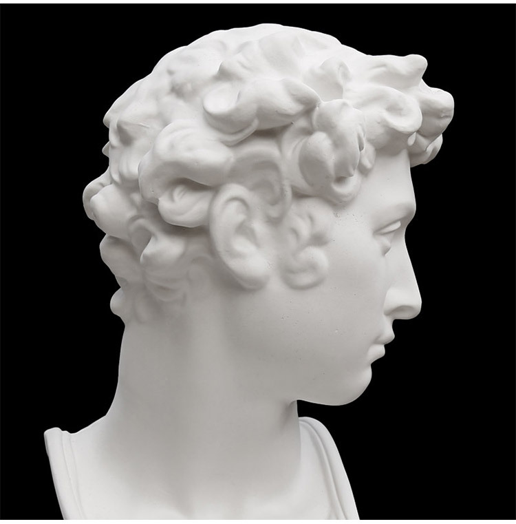 朱利亚诺梅第奇石膏像 63cm 小卫石膏头像 美术教学写生石膏静物-阿里