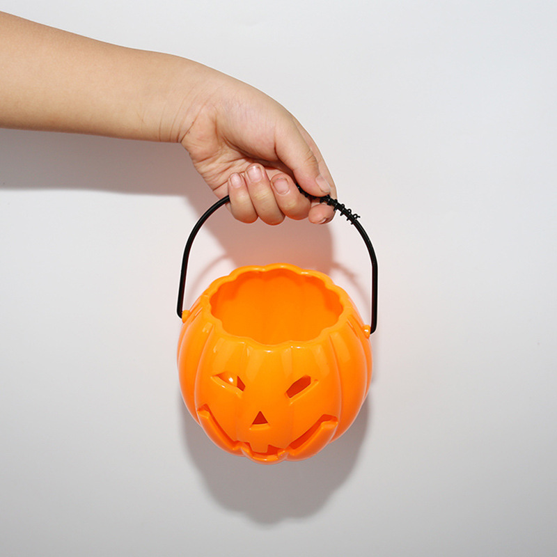 Halloween Children Props Candy Bucket with Music Pumpkin Bucket Music Blue Pumpkin Lamp