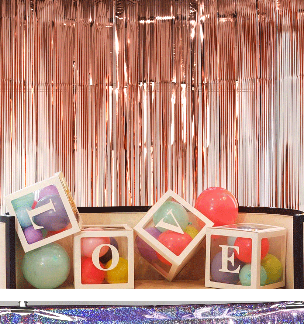 外贸新款款亮面雨丝帘1*2加厚米雨丝 雨帘气氛布置婚庆生日雨丝帘