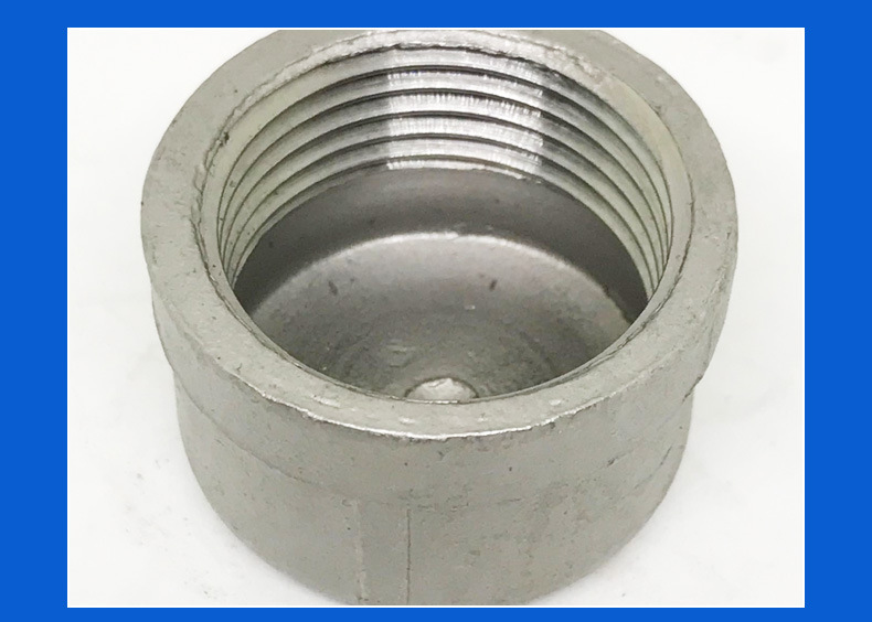 管帽 丝扣管件冷镀锌管帽堵头闷头镀锌堵水加厚暖通配件现货批发