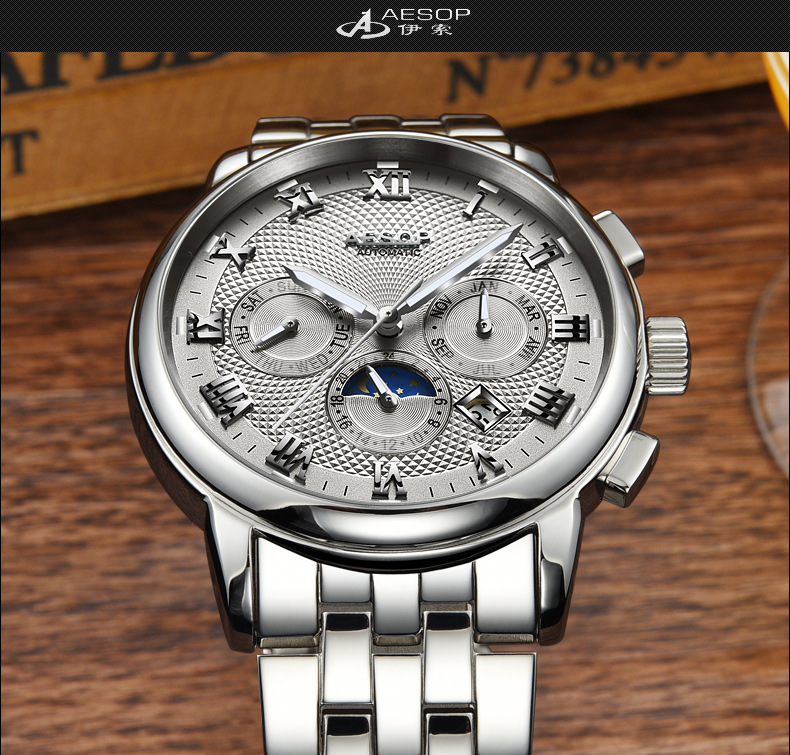 aesop伊索2019新款厂家批发手表全自动机械表防水型号9016g