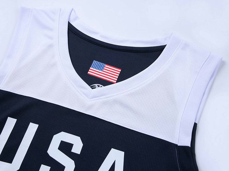 批发男篮世界杯美国队球衣usa库兹马福克斯沃克篮球服套装定制