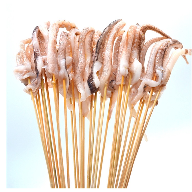 烧烤小串材料 鱿鱼须串 100串 冷冻铁板油炸半成品网比烧烤串