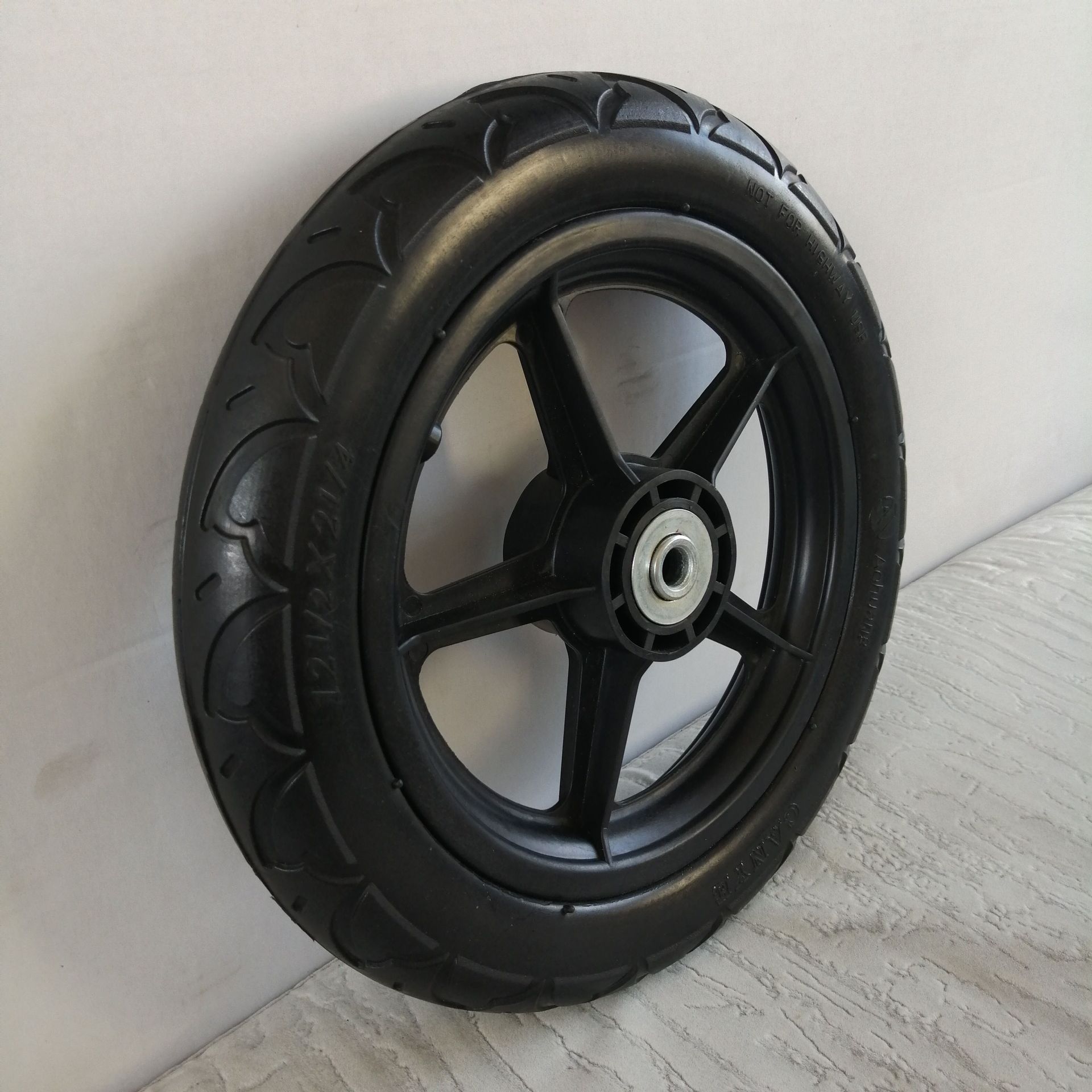 厂家直供儿童平衡车轮子12寸pu发泡轮宠物推车轮子