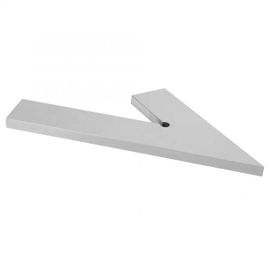 凡莜 工业级国标2级精密45°带座平口角度尺 量角器 角度仪划线器