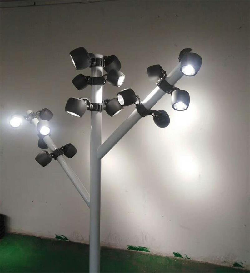 热销防眩抱树抱箍抱柱灯 户外草坪插地圆形cob投光灯18w