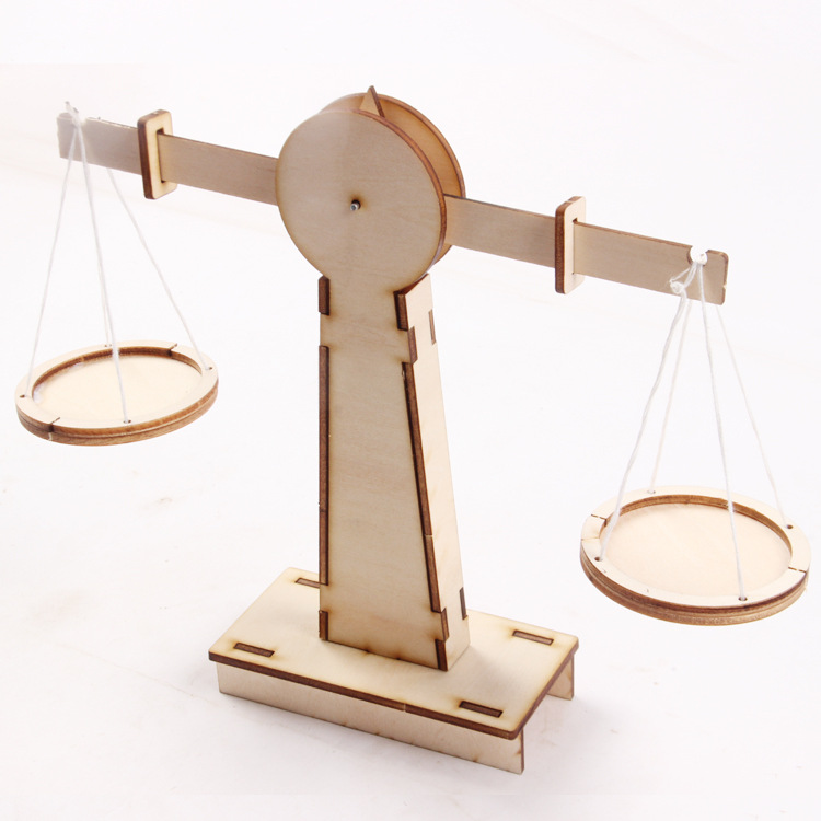 科技小制作diy木质手工制作天平秤中小学生益智科教厂家批发