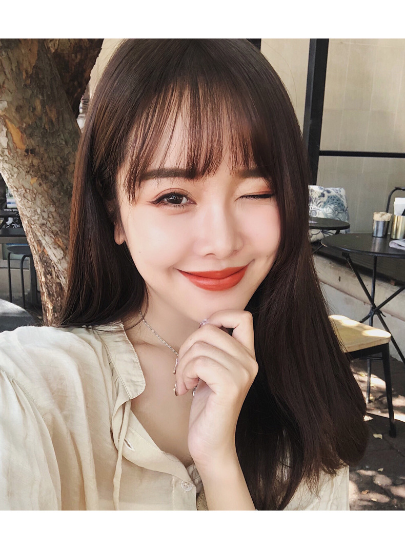 化纤假刘海无痕齐留海头顶补发迷你轻薄厂家3d空气刘海假发女