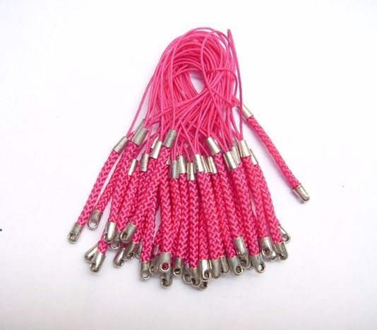 供应金色环保手机吊绳扣龙虾扣,公仔手机吊绳,情侣手机挂绳