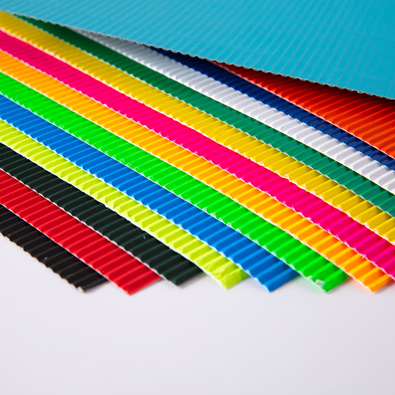 厂家供应彩色瓦楞纸儿童彩色手工diy瓦楞纸制作美术折叠纸批发