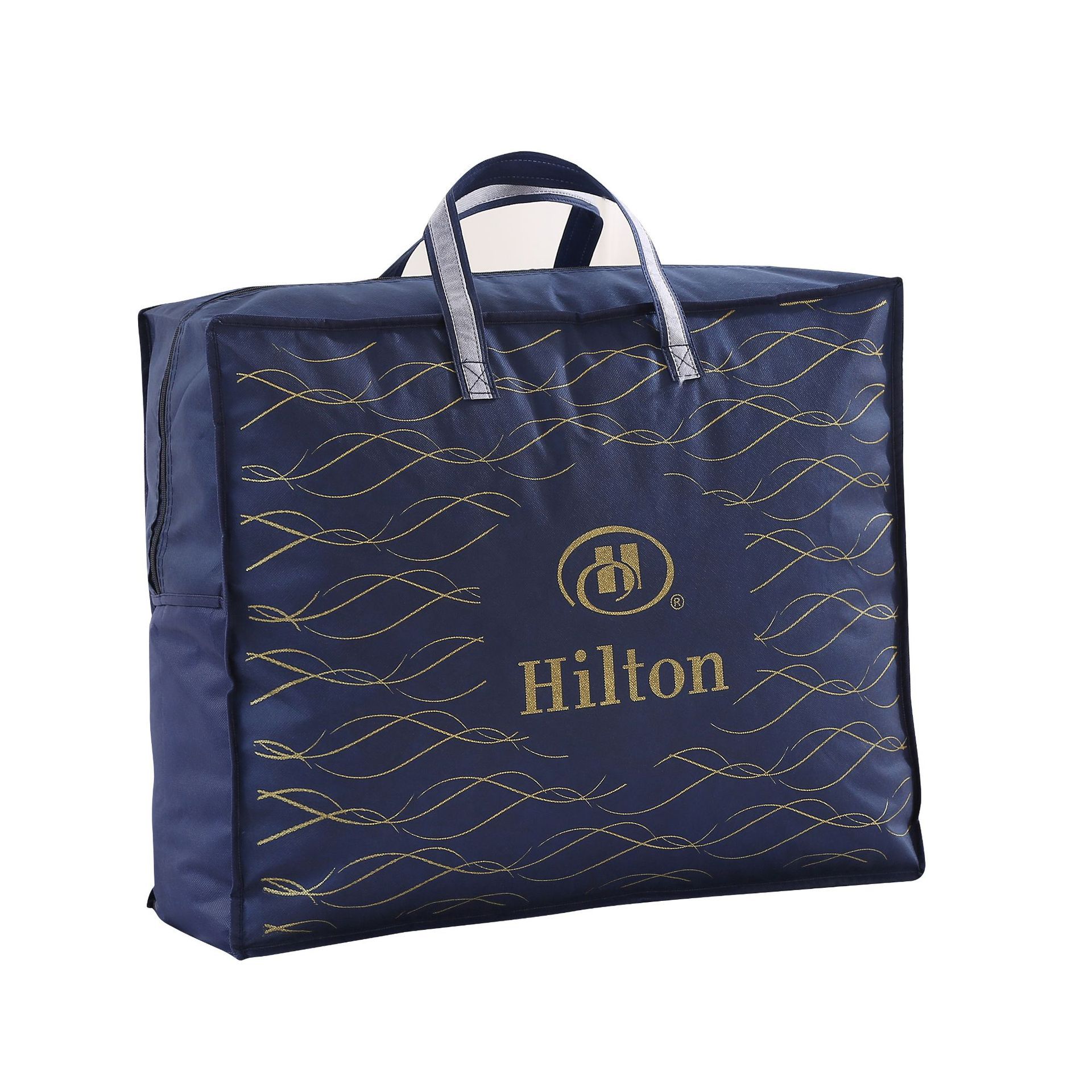 希尔顿全棉羽绒被单双人秋冬被酒店被芯定制学生宿舍礼品被子批发