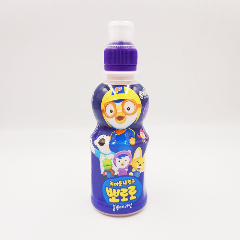 蓝莓味宝露露儿童乳酸菌味饮料235ml韩国进口零食品啵乐乐批发