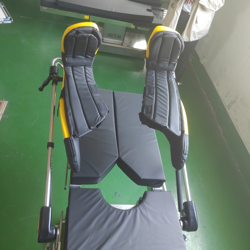 手术床托腿架 马镫型腿架 气动助力腿托 pu发泡脚托 气弹簧多功能