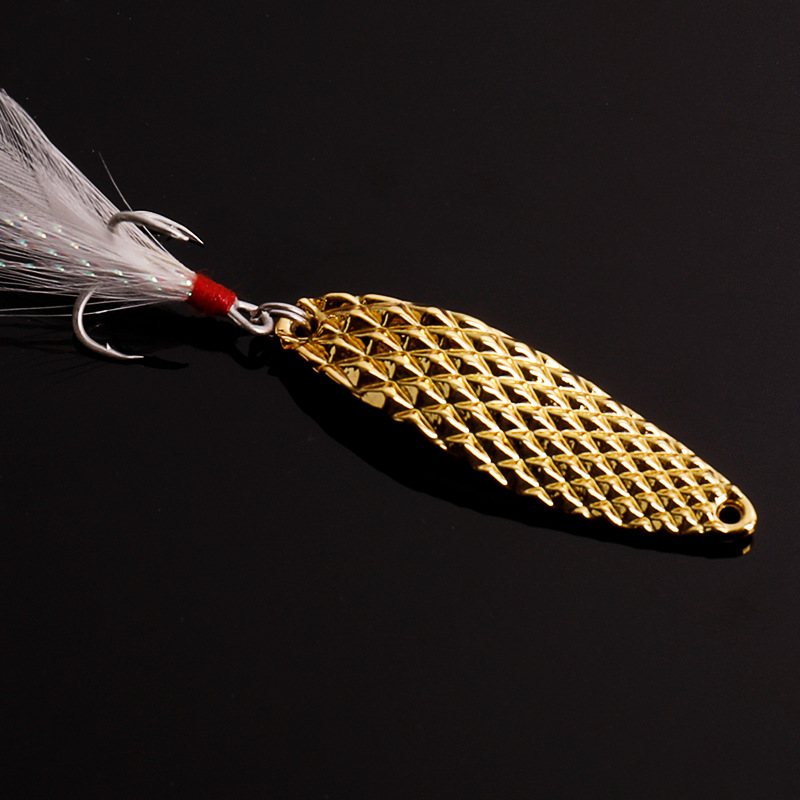 路亚饵亮片5~20g超级水蛭亮片 锌合金亮片 翘嘴鲈鱼路亚假饵