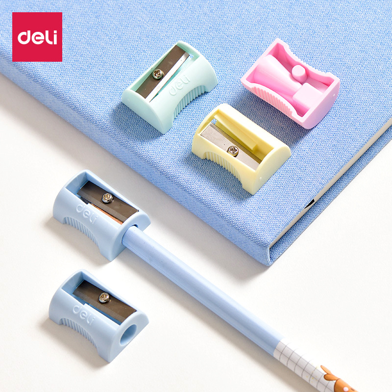 得力0531迷你卷笔刀小学生儿童转笔刀削笔器便携简约文具用品批发