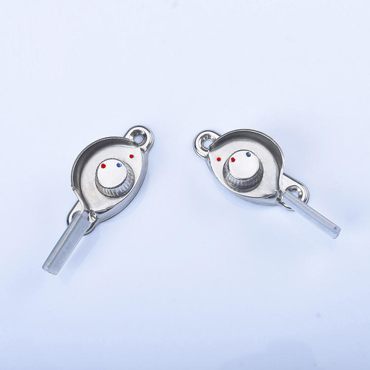 90大保险不锈钢月牙锁 塑钢门窗铝合金门窗红蓝点月牙锁纱网窗锁