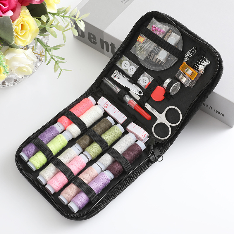 便携针线盒居家日用针线包套装盒装迷你针线家用缝纫针线包