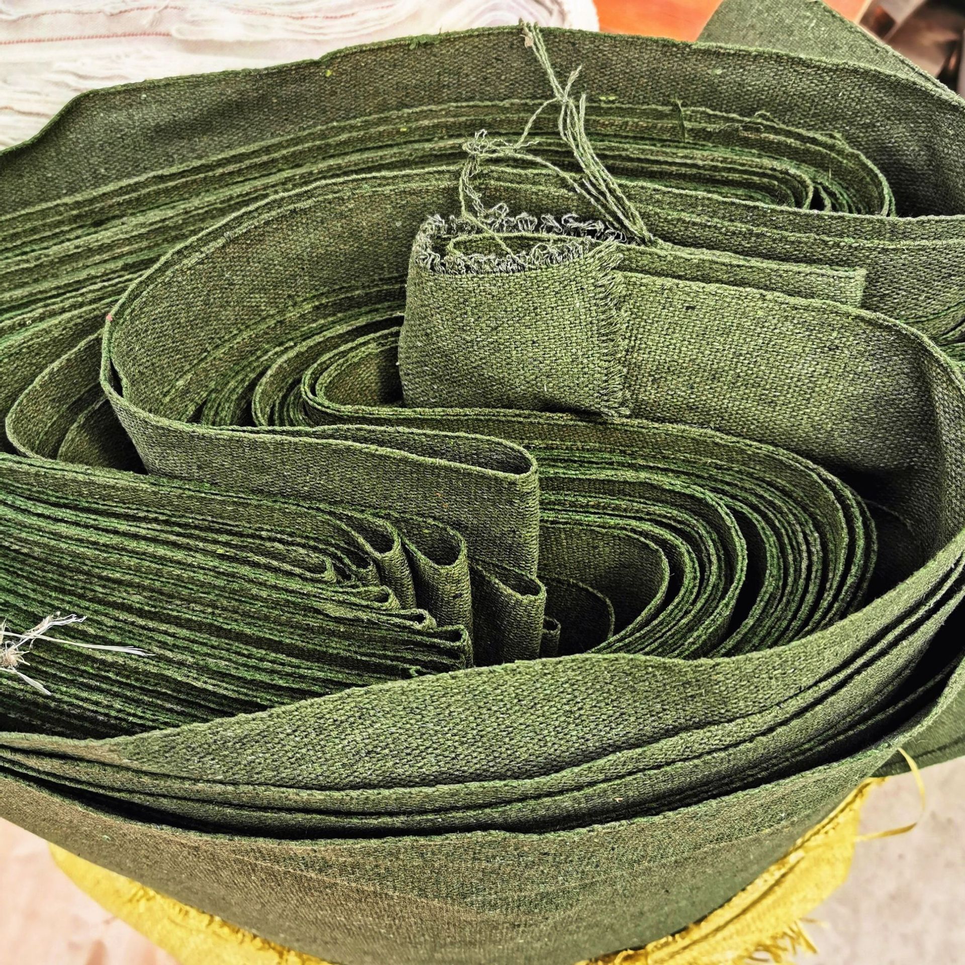 工业绿帆布 绿色中央空调通风口软连接 涤棉撑磨帆布有机硅帆布