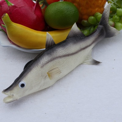 仿真鱼模型 假鱼海洋鱼道具 pu鲈鱼桂鱼模型 鱼装饰摆设品