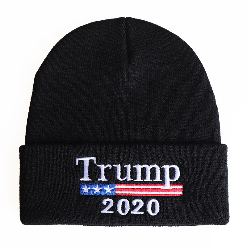 2020 Trump Trump Woolen Cap Men's and Women's America Great Again Embroidered Knitted Hat Foreign Trade
