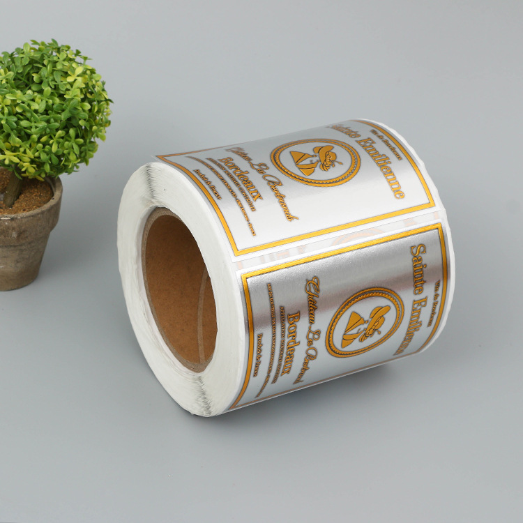 印刷铝箔纸_印刷铝箔纸标签不干胶食品商标贴纸烫金凹凸工艺金银材质