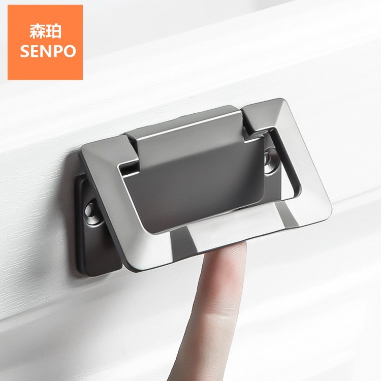 抽屉暗拉手隐形柜门暗藏拉手现代简约柜子橱柜把手黑色衣柜暗拉手