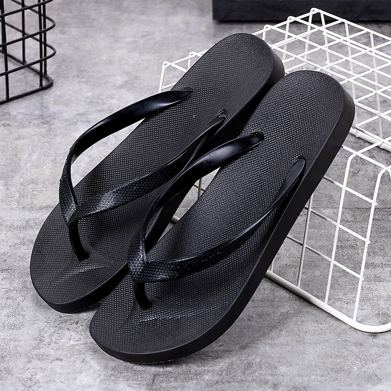 Summer Fashion Non-Slip Flip Flops Korean Style Outdoor Beach Shoes for Students Couple Flat Harajuku Style Flip Flops for Men