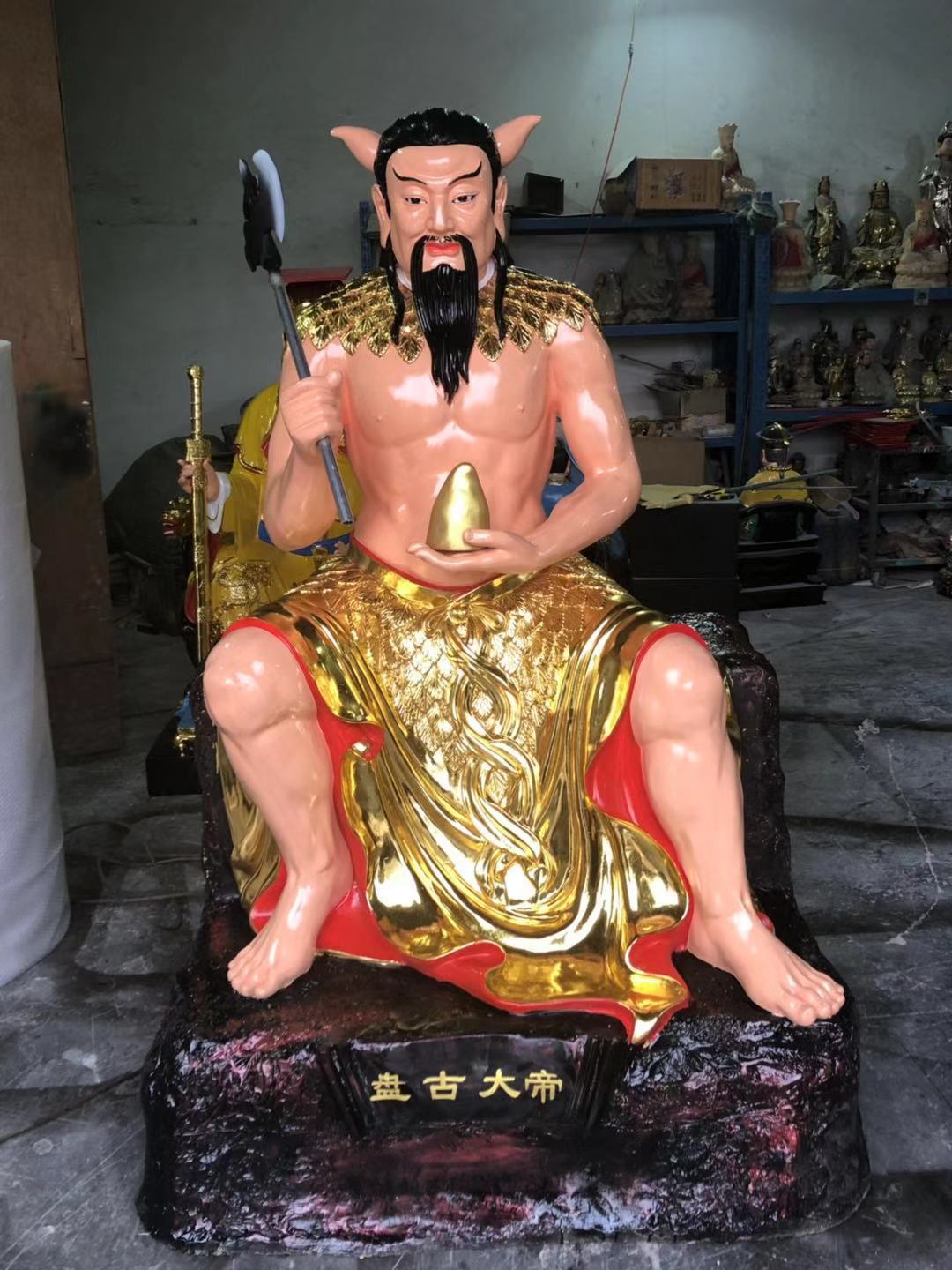 三皇爷神像神农氏神像伏羲神像轩辕黄帝神像树脂玻璃钢