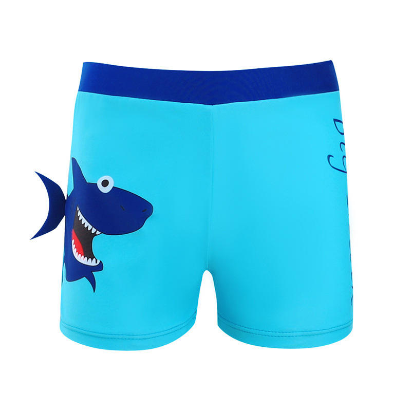厂家直销卡通儿童泳裤平角宝宝泳裤男童加大码大童温泉游泳衣批发