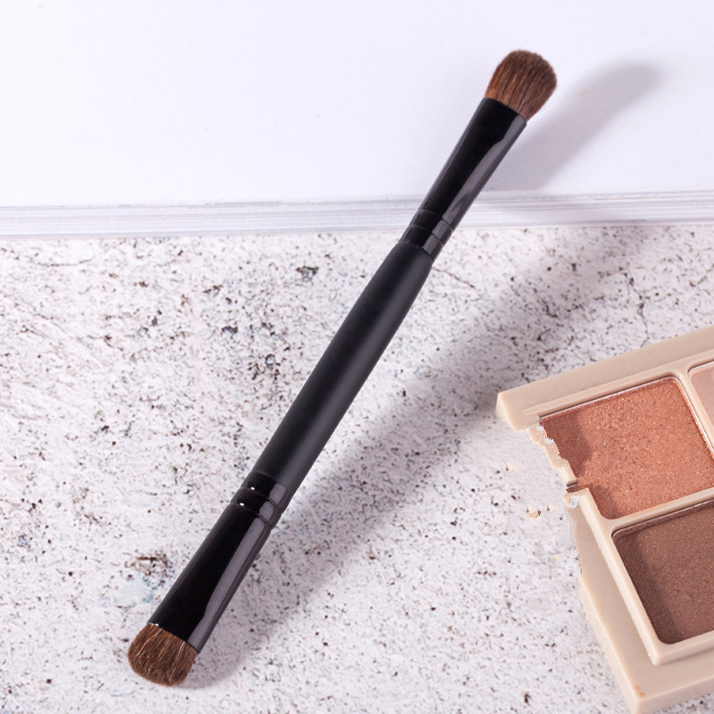 厂家供应小号小马毛双头眼影刷便携一支装眼部晕染刷美妆工具