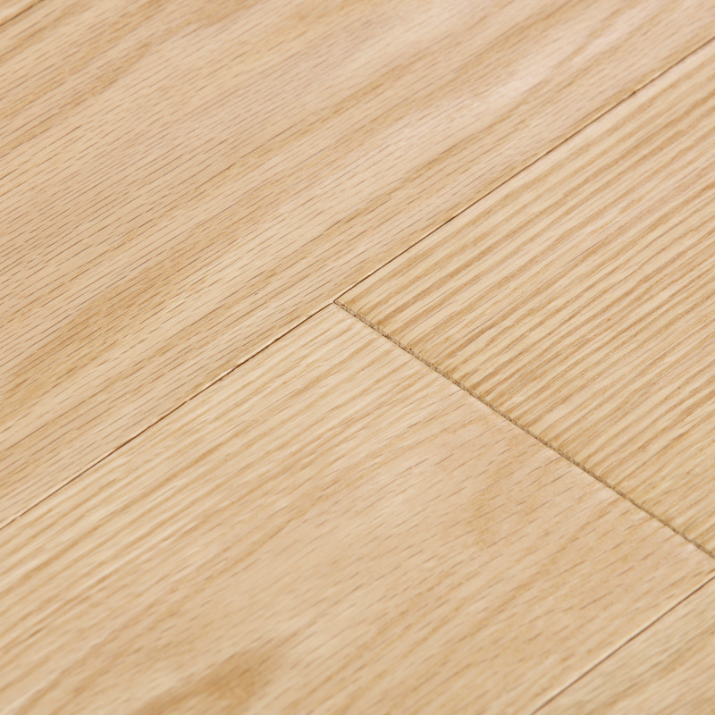 厂家直销纯手工原木色木蜡油美国红橡本色纯实木地板a板18mm