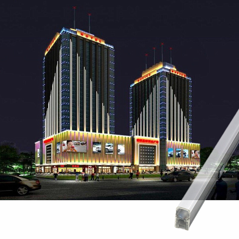 led线条灯数码管七彩护栏管户外 防水铝材门头广告跑马灯霓虹灯条