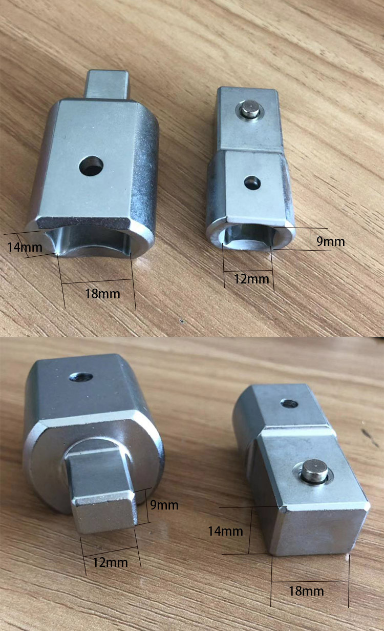 扭力扳手转接头9x12互转14x18 扳手头连接头转换头 台湾进口直销