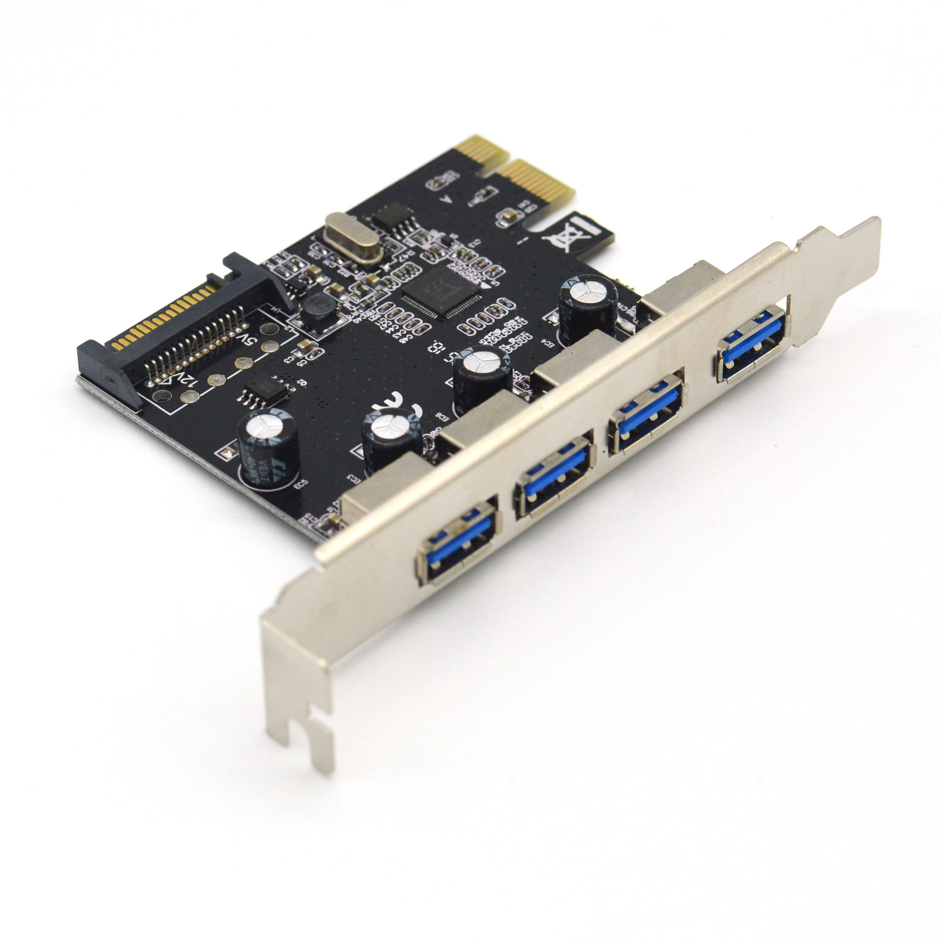 pci-e转2/4口usb3.0扩展卡 pcie转2个usb3.0接口转接卡带15pin
