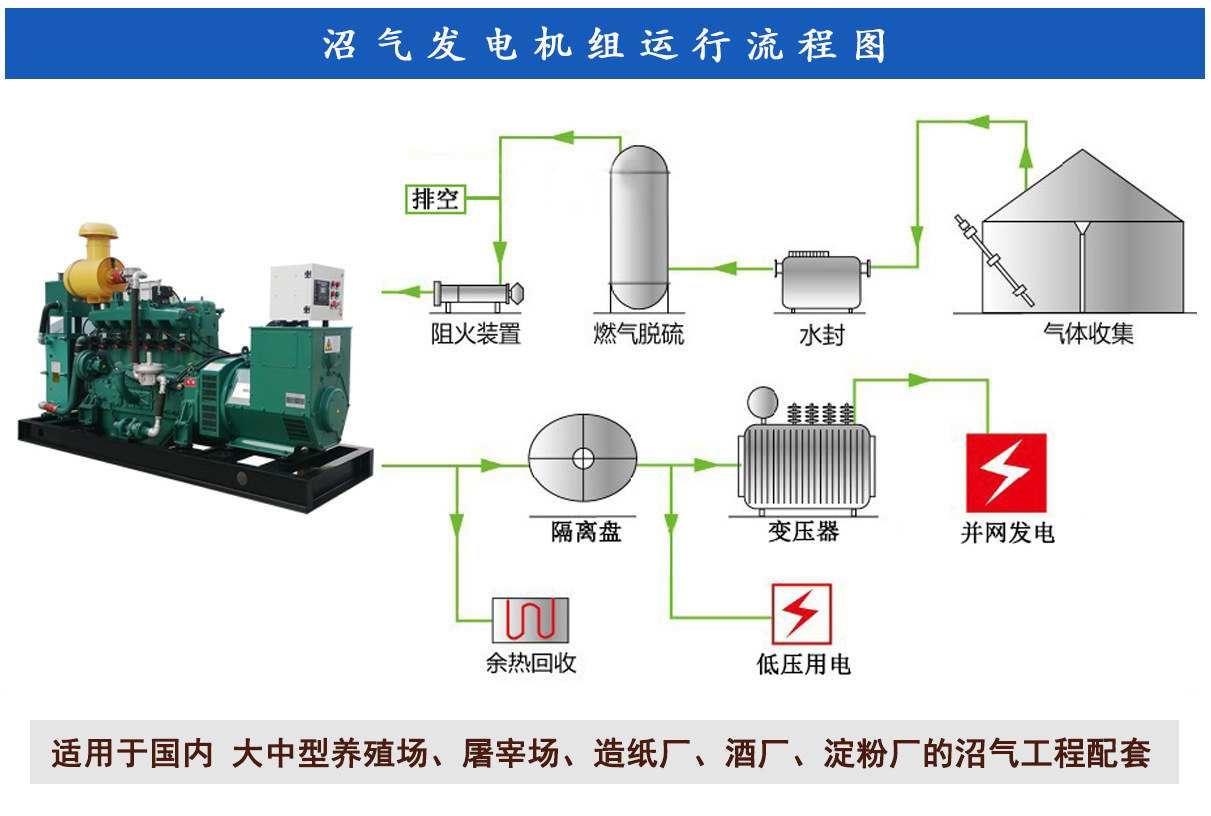 康明斯技术 200kw沼气发电机 沼气工程配套 200kw沼气发电机组