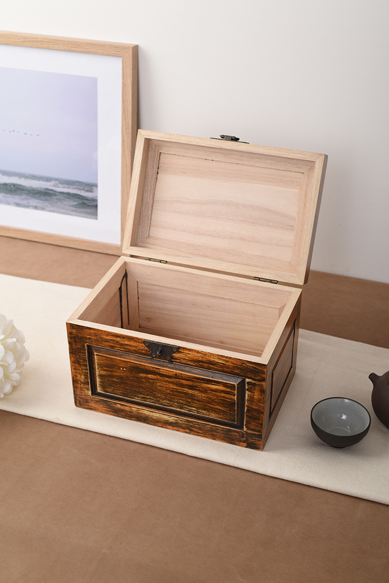 木质茶叶包装盒定制茶叶茶包收纳木盒中式复古散茶礼品盒加印logo