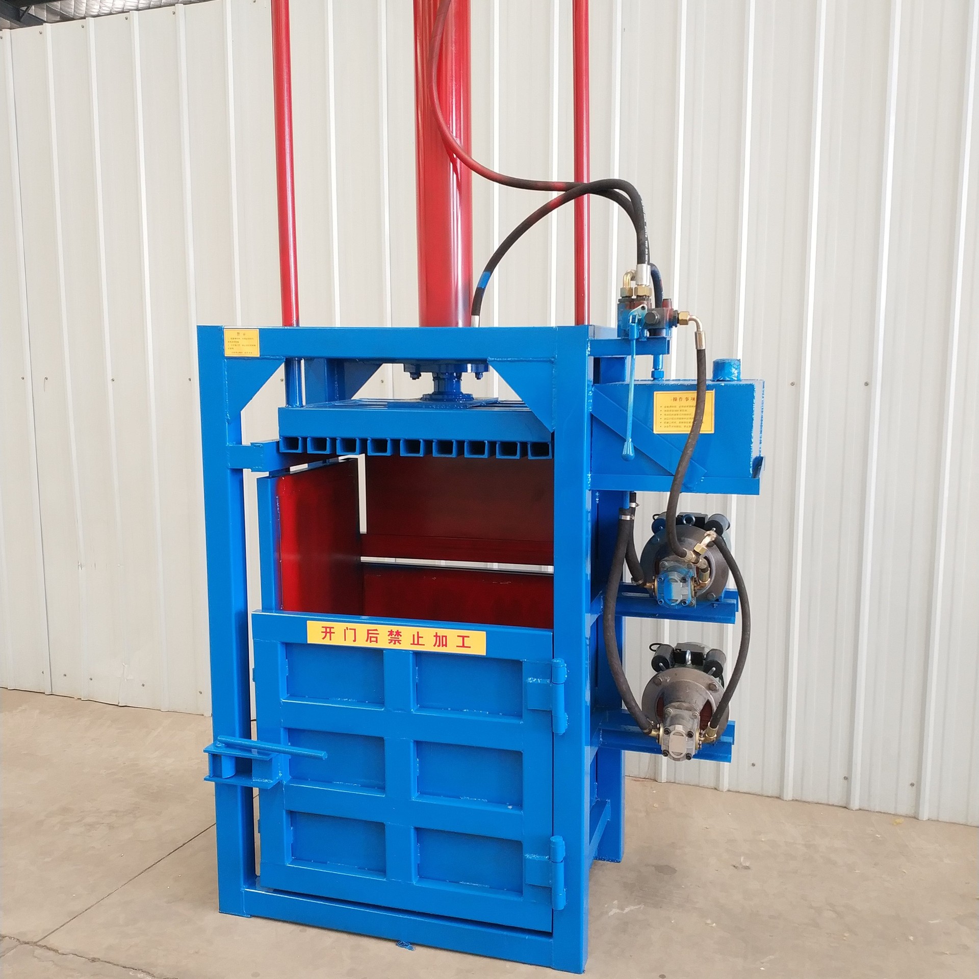 废纸打包机厂家半自动液压立式废塑料液压打包机价格金属打包机