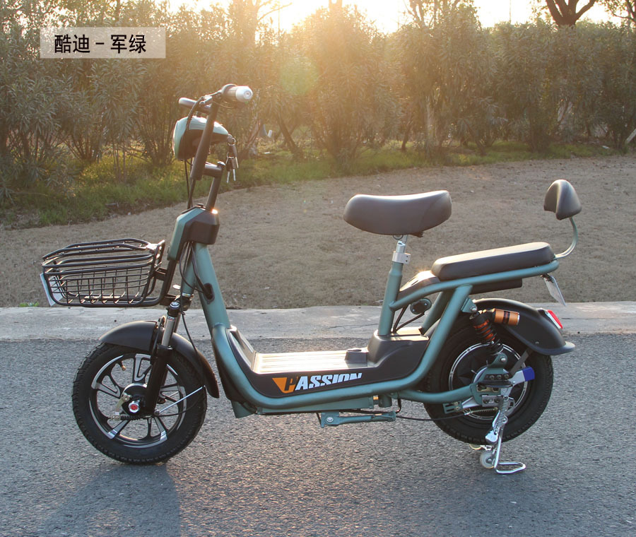 出口酷迪 48v锂电池铅酸电池通用 350w电动自行车 电动车厂家批发