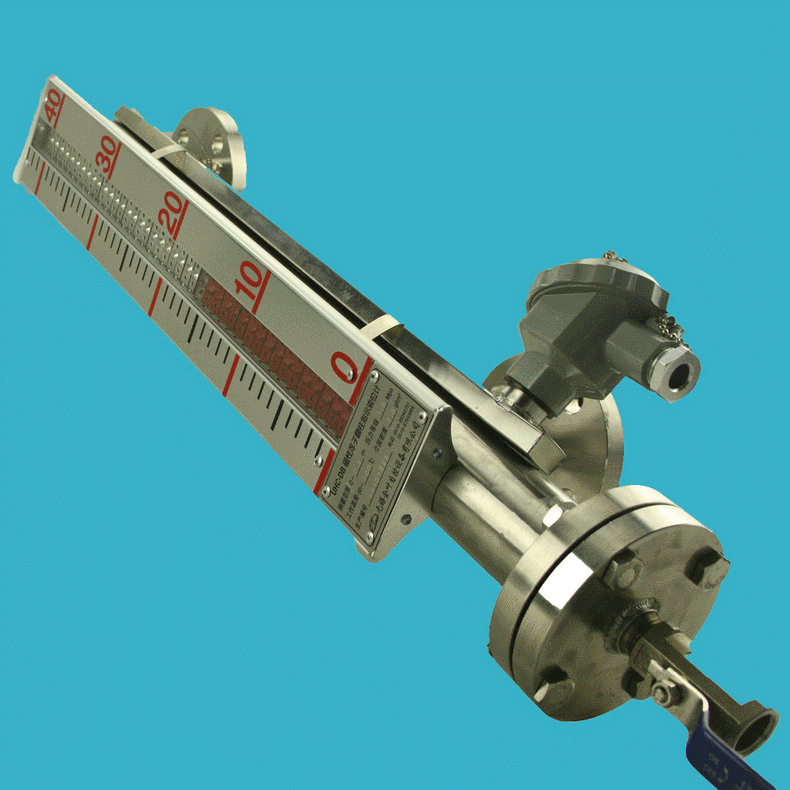 玻璃管液位计浮球标超声波液位计电子发光电流远传dbj液位计