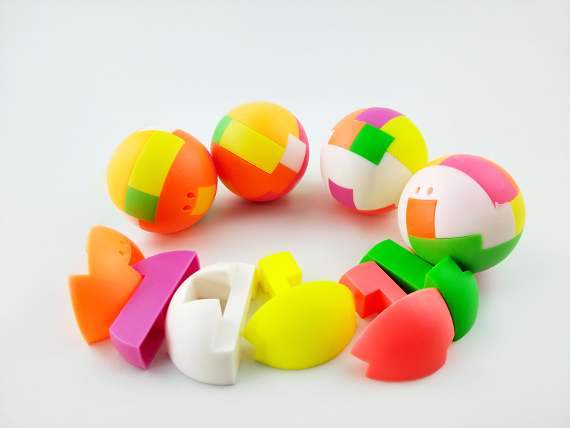 45或32号益智拼插球 儿童组装拼插类玩具礼品球 创意自拼装扭蛋球