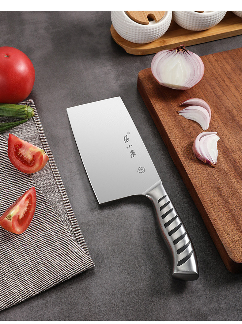 张小泉不锈钢刀具 家用厨房不锈钢厨用刀 手工不锈钢菜刀
