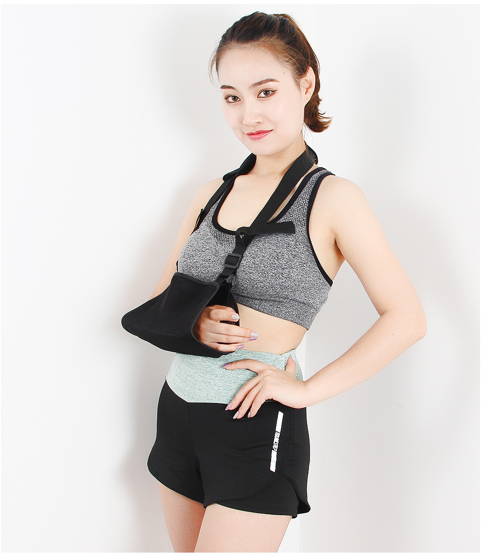 厂家批发港式前臂吊带 网状透气可调节成人儿童手臂骨折吊带定做