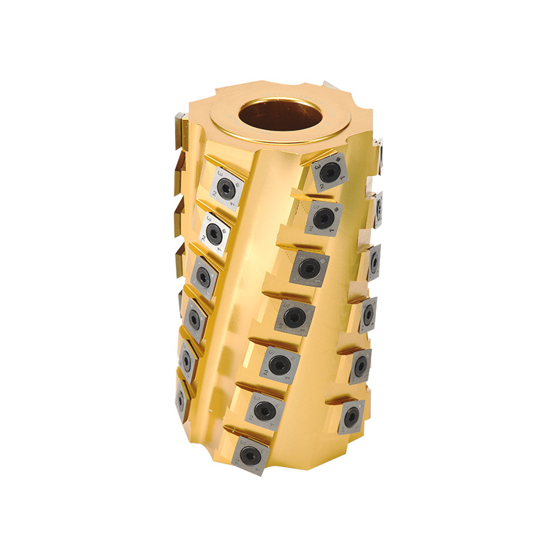 厂家斜切式重切轻切螺旋刀头 四面刨刀菠萝刀 木工仿形铣螺旋刀头